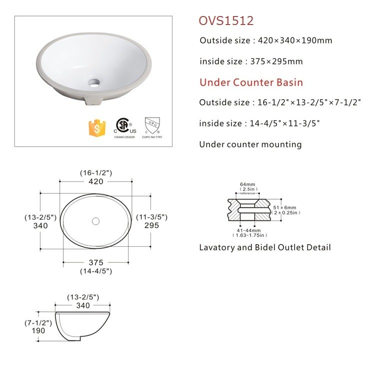 16 Inch White Porcelain Undermount Bathroom Sink Undermount Vanity Basin Dining Table