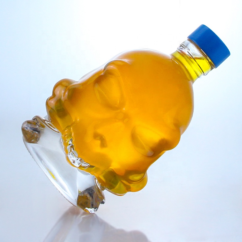 Collar Material Glass Super Flint Glass 750ml Clear Glass Bottle with Screw Cap