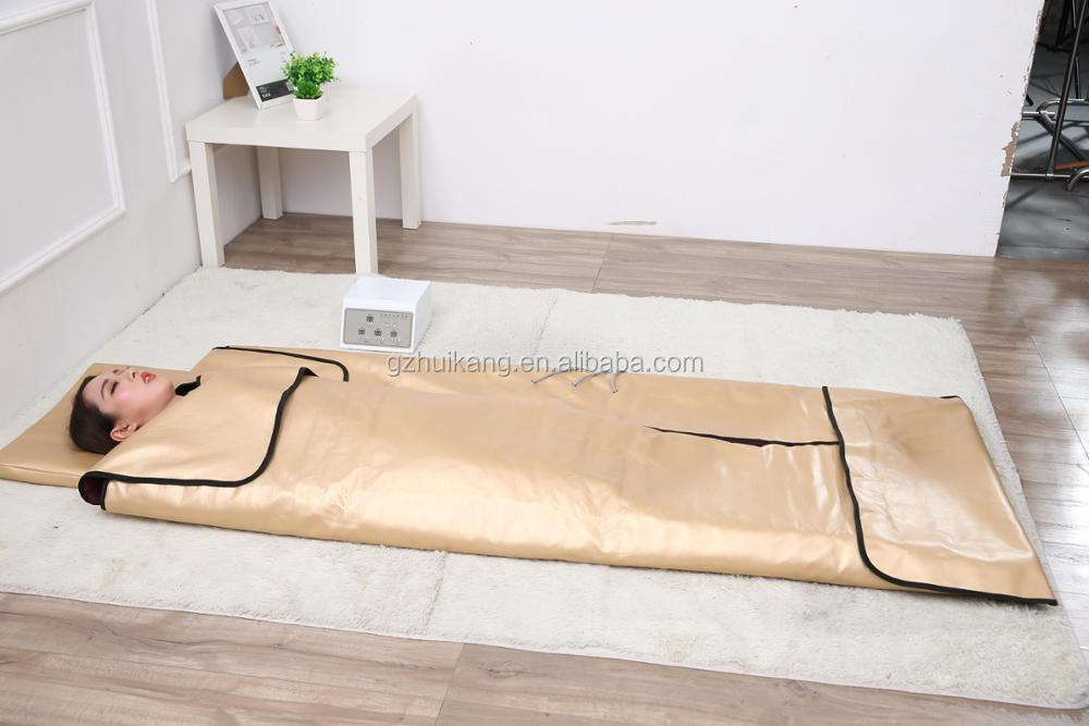 Home Far Infrared 3 Heating Zone Bian Stones Sauna Blanket With One Controller For Body Relax