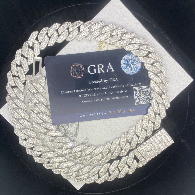 Hip Hop Iced Out Moissanite Cuban Link