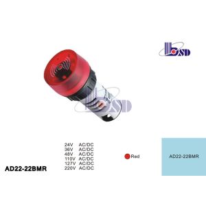 Professional Convenient Red Electrical Panel Indicator Lights AD22-22BMR