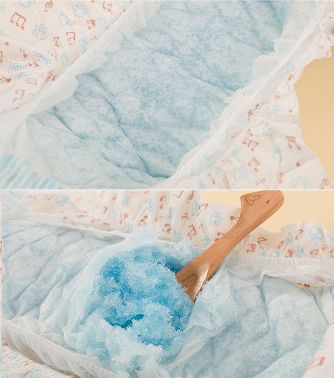 Cotton Topsheet Disposable Pet Diapers PE Film SAP Small Dog Nappies