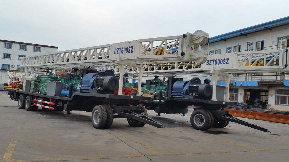 380V BZT600 Water Well Drilling Machine / Rotary Drilling Rig Hard Rock