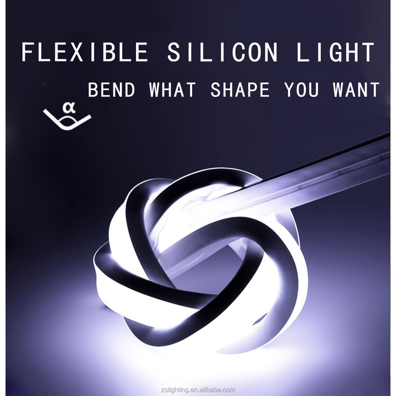 White Led Strip Lights 16.4ft/5m Neon Light Strip 12V Flex Waterproof Neon LED Strip Silicone LED Neon Rope Light For Kitchen Bedroom Indoor Outdoor
