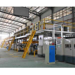 China B Flute Steam Heating Systerm Single Facer Corrugated Carton Box Making Machine on sale