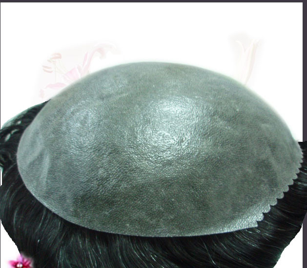 Top Quality 100% Human Hair Remy Hair Bio Skin Men's Toupee in stock
