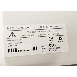 M701-06400420A UNIDRIVE M700 HIGH-PERFORMANCE AC DRIVES 50/60HZ INPUT