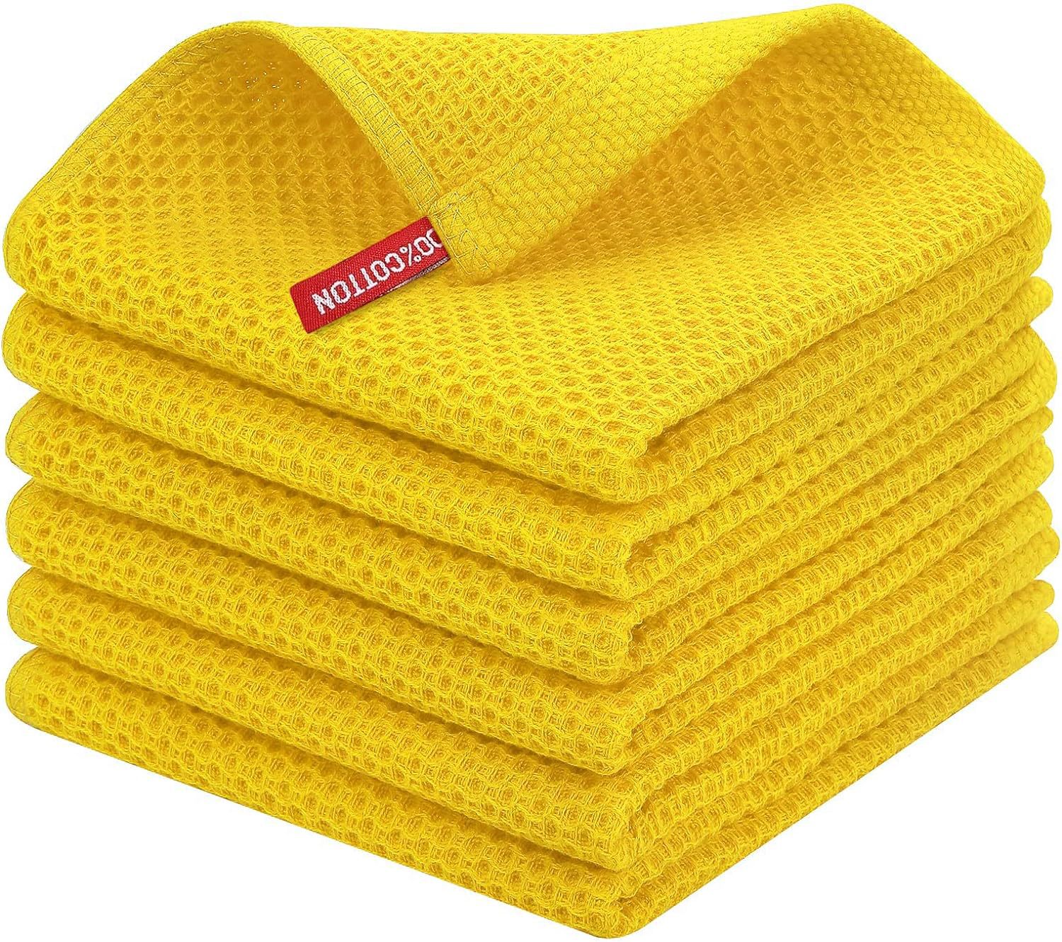 Acceptaple OEM Pure Cotton Honeycomb Kitchen Square Towel Set for Cross-Border Supply