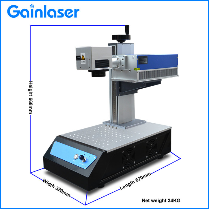 Home UV Laser Marking Machine Air Cooled 3W 355nm for Plastic, Paper, Leather, Fruit