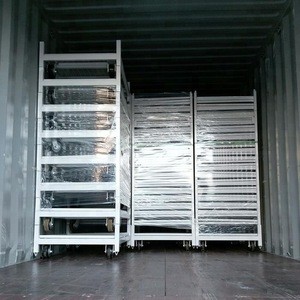 Best selling danish trolley for flowers cheap price CC container/aluminium trolley cart