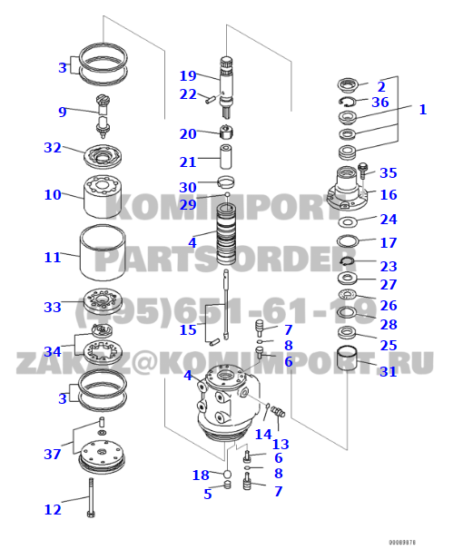 part No.:561-40-00100,Seal kit , Front Support use for komatsu DUMP TRUCK HD325-7 HD465-7 HD785-7