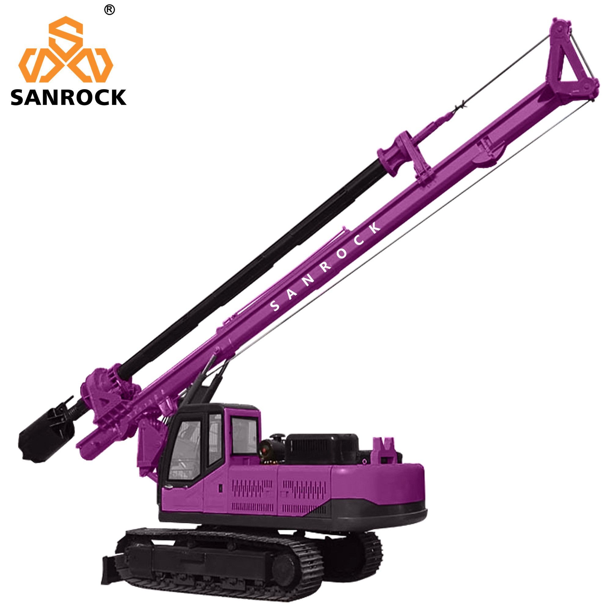 Rotary Borehole Drilling Rig Equipment Hydraulic Portable Rotary Drilling Rig Machine