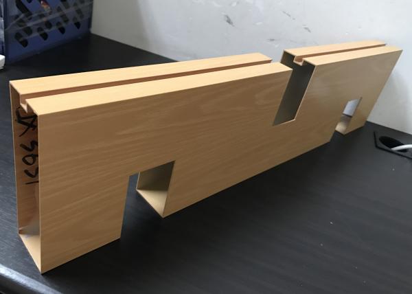 Suspended Commercial Metal Baffle Ceiling Panel Pre - Paint Coating / Powder