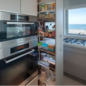 PVC Board Custom Kitchen Cabinet Modern Matte Grey