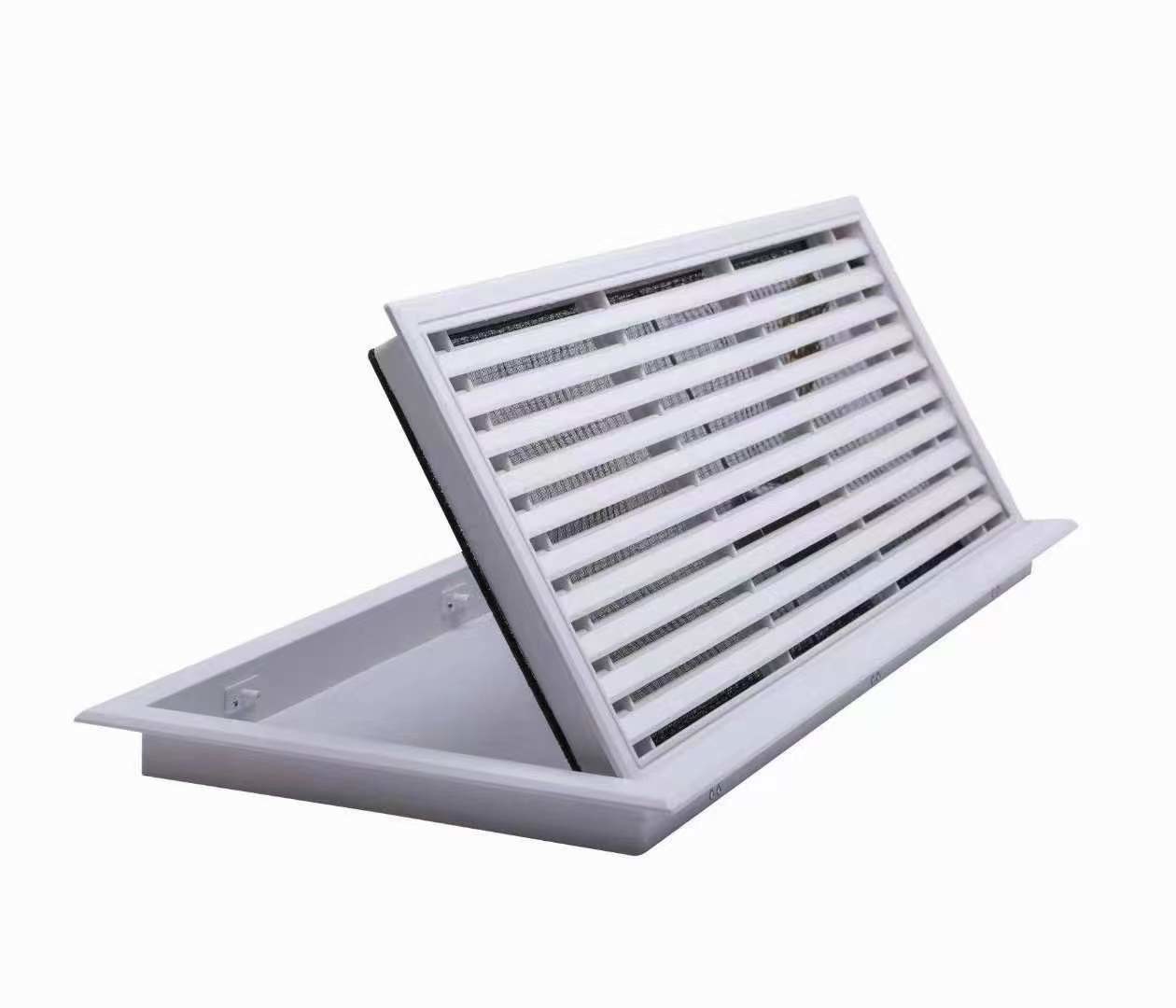 HVAC ABS Plastic Square Air Conditioning Grilles Ceiling Mounted