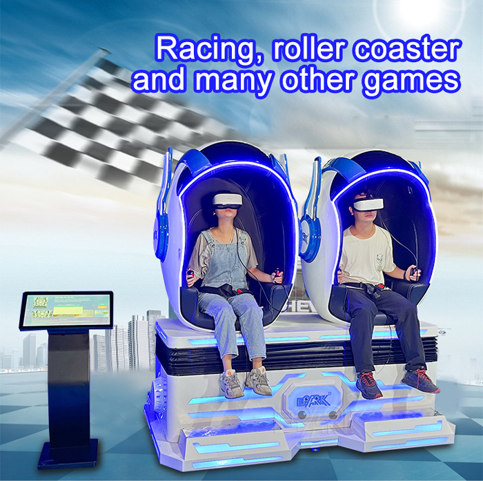 Fiberglass 9D Vr Platform With 2 Seats 9d Vr Experience Simulator Games