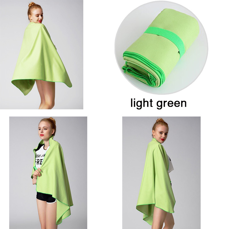 wholesale suede microfiber perfect travel sports towel custom printed logo