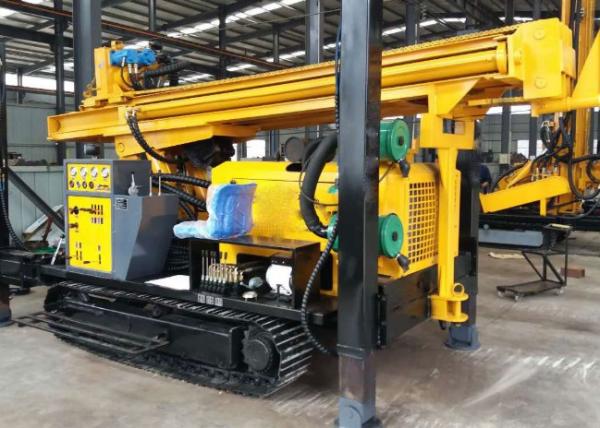 180 Meters Customized Borewell Crawler Mounted Drilling Rig Machine For Water