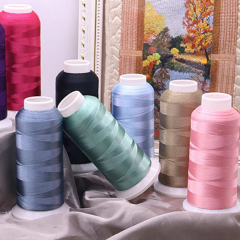 Computerized Embroidery Machine 100% Polyester Madeira Embroidery Thread 4000Y 120d/2