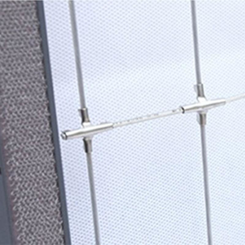 Clip Crossing2.0mm Balcony Invisible Grille with Flower Protection