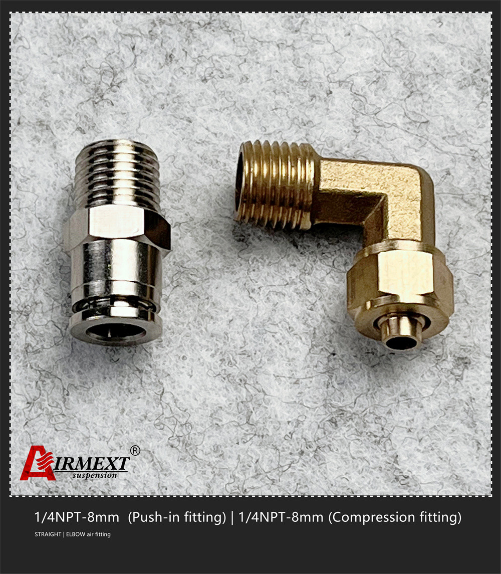 1/4NPT-8mm Quick Connect Air Fittings Air Compressor 90 Degree Elbow Fitting