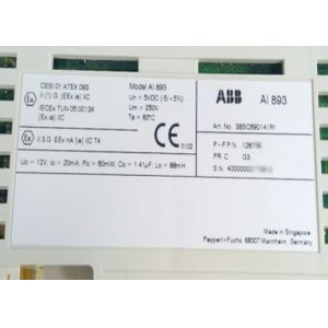 AI893 PLC I/O Module 3BSC690141R1 S800 Analog Input TC/RTD Module