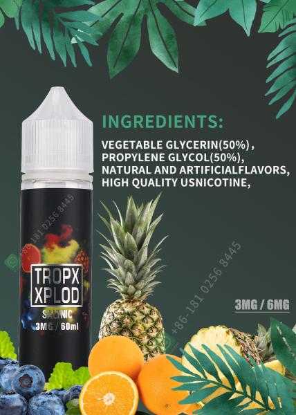 Nicotine E-Liquid Vape Juice E-Cigarette Vaping Liquid 30ml 60ml Vape Juice