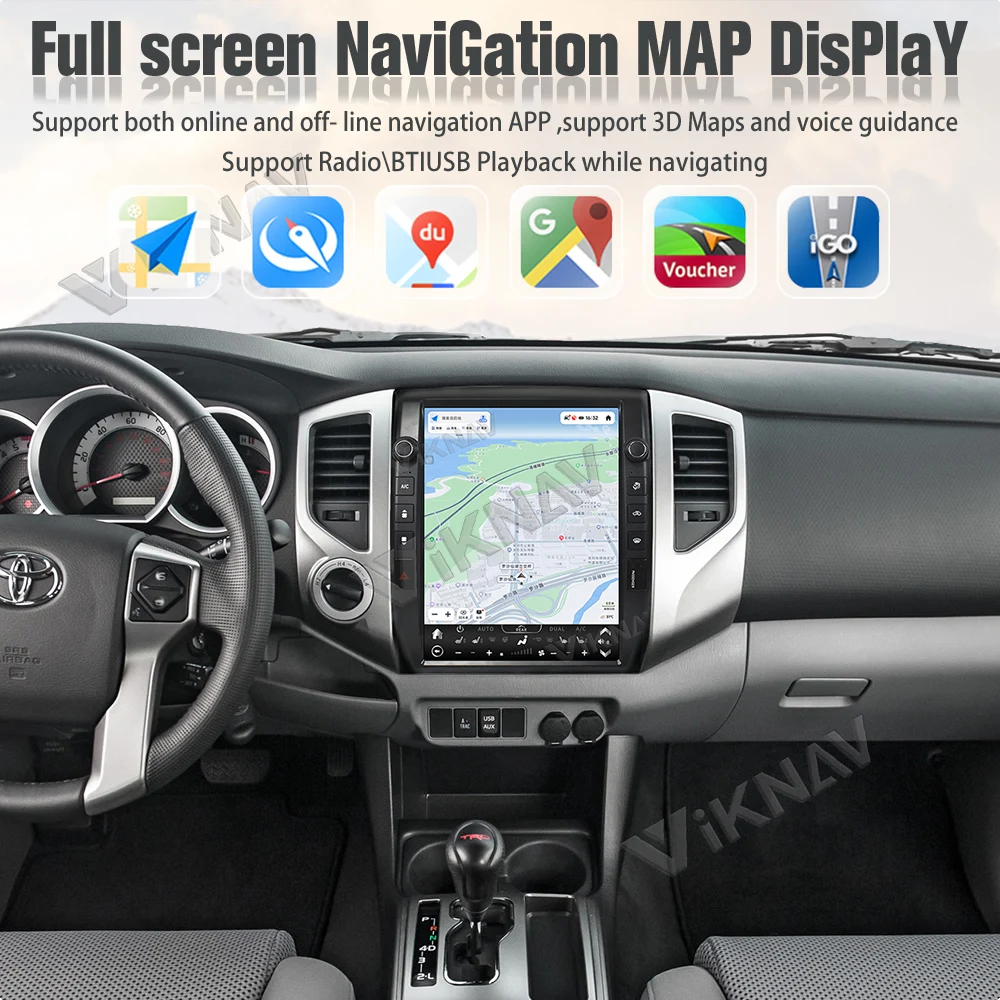 12.1inch Car Radio For Toyota Tacoma 2005-2015 Android Auto wireless Carplay GPS Navigation LCD Display Screen Multimedia player
