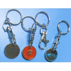 caddy coin key chain, trolley coin keychains, coin holers