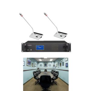 Touch Button Digital Audio Video Conferencing Equipment FIFO LIFO Voice Control