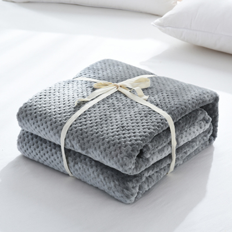 2023 Customized Size Colorful Coral Fleece Blanket for Office Nap and Children's Throw