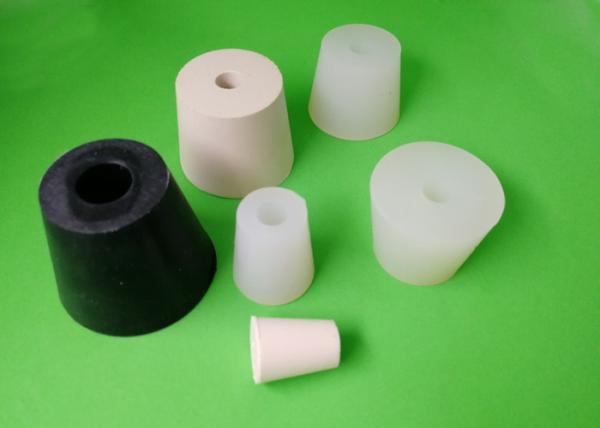 Epdm Silicone NBR Rubber Stopper With Hole Cone Shape High Temperature