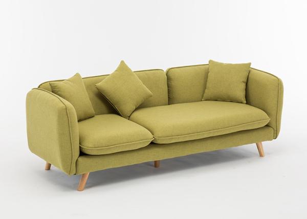 Leisure Modern Bedroom Furniture Fruit Green 3 Seater Fabric Sofa Elegant