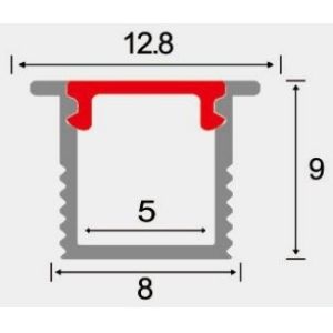 LEDCORP® Customized Aluminum Profile Recessed/Embedded Project Cases for Linear