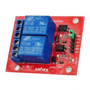 250VAC 30VDC Arduino 2 Relay Module Expansion Board , Control Panel