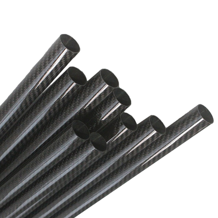 0.05% N Content 1 inch Carbon Fiber Tube 1200mm for Industrial Applications