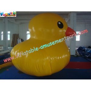 Yellow Airtight Duck Inflatable Inflatable Water Toys , Water Floating Duck