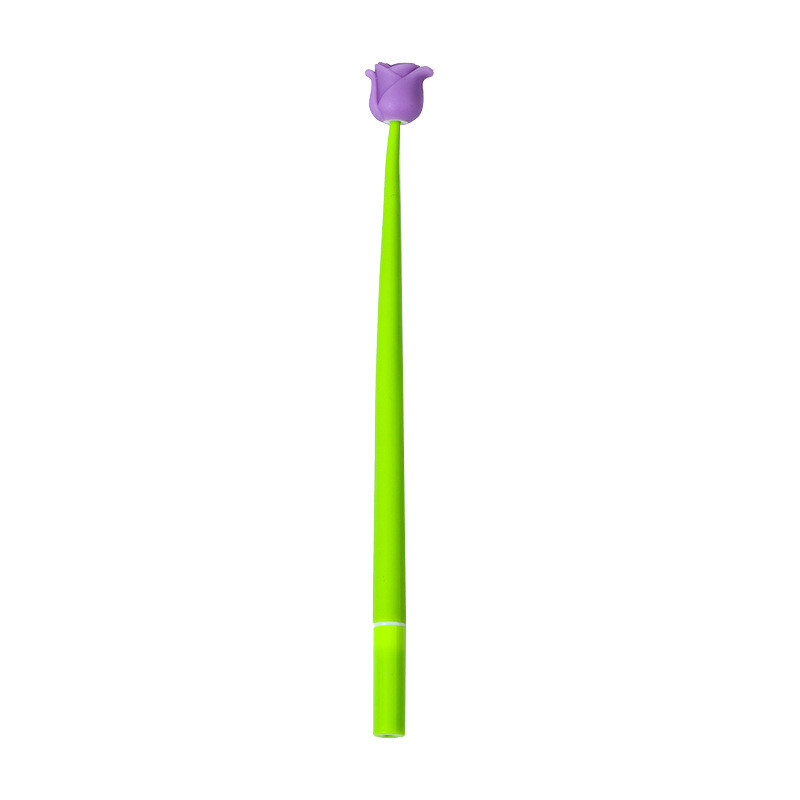 Funny Live Flower Pens, Creative Gel Ink Silicone Flower Pen Bulk, 0.5 Mm Writing Pen For School Office Home, Teacher Student Women, Party Decor