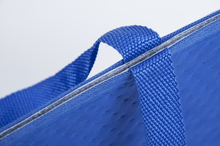 Fashion portable recyclable pp non woven cooler bag travelling insulated food delivery tote reusable thermal lunch bag