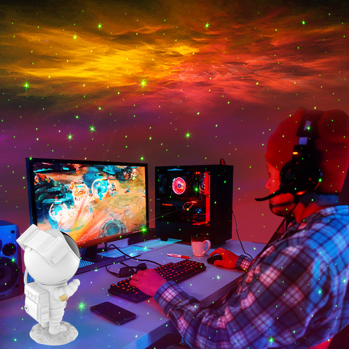Remote Control Astronaut Starry Light Projector Durable 5V 1A