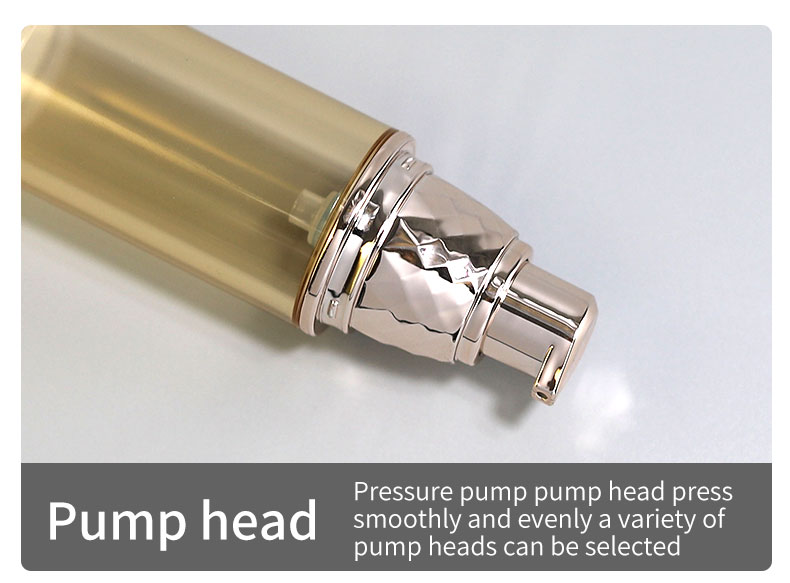 AS Collar 20lm 30ml 50lm Airless Pump Spray Bottle for Sunscreen and Vacuum Cream Pump Bottle in Cosmetic Packaging