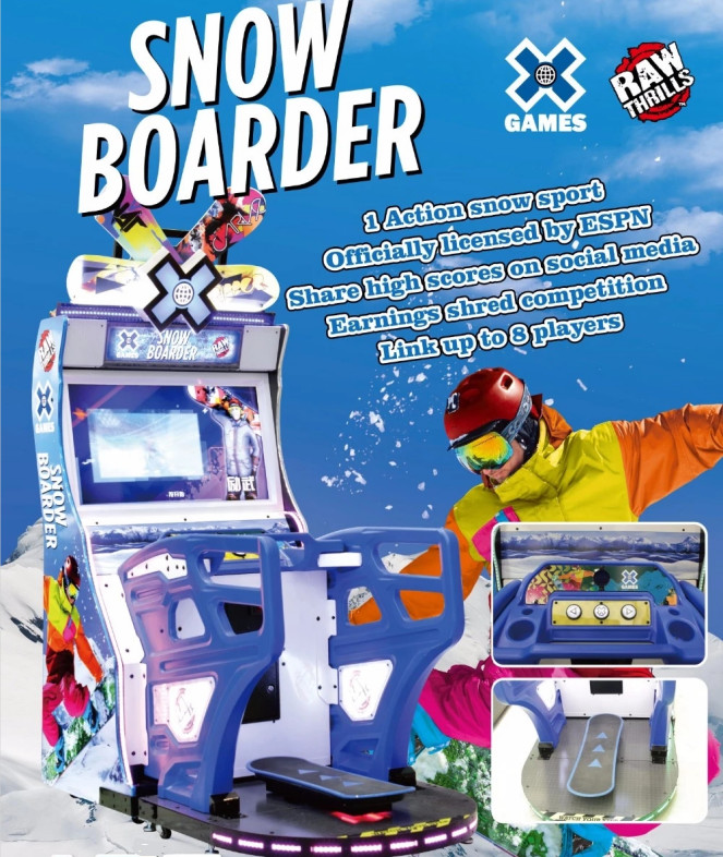 Coin Operated Redemption Snow Game Machine Ski Simulator