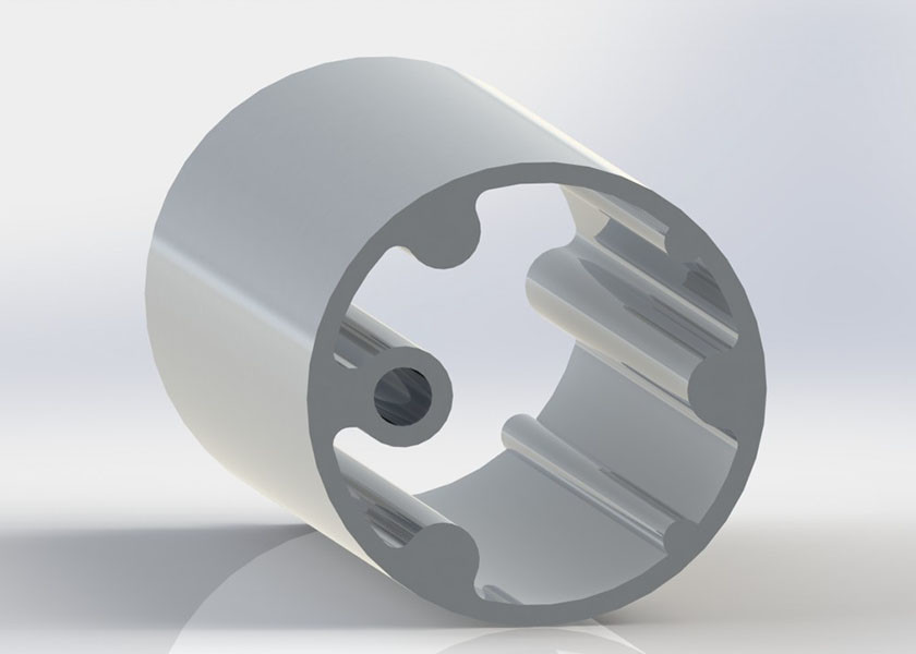 Customized Round Tube Industrial Aluminum Profile 6000 Series