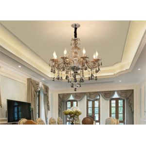 Multiple Light Source Adjustable Height 0.3m Vintage Candle Chandelier