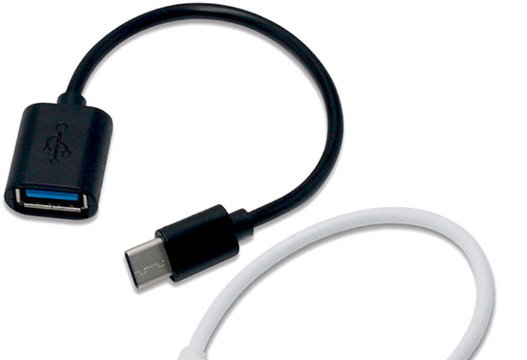 USB Type C Male to USB 2.0 A Female OTG Adapter Cable for Phone Laptop