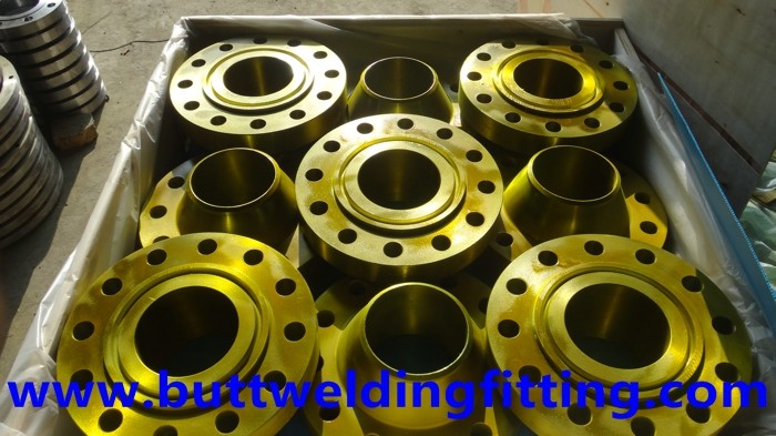 Cu-Ni 90-10 Forged Steel Flanges , 150#-2500# 1-60 Inch Copper Nickel Flanges