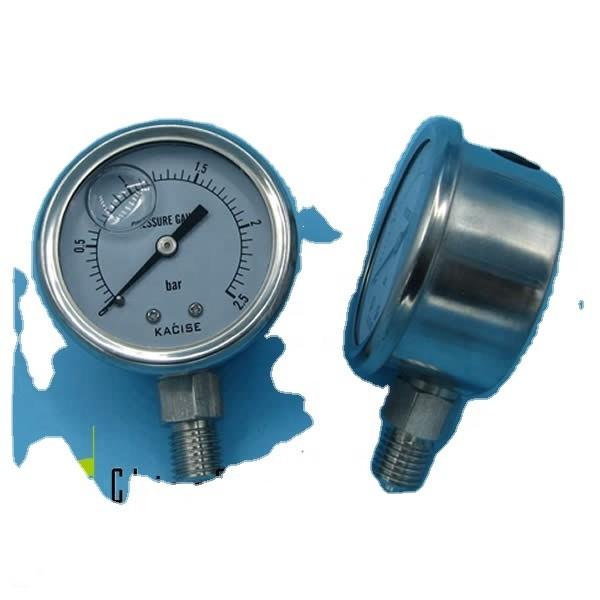52mm Intelligent Oil Filled Pressure Gauge Manometer 316 Stainless Steel