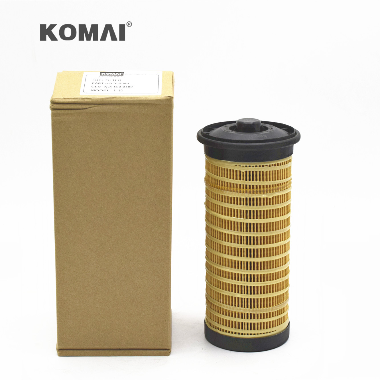 HV Filter Paper Fuel Water Separator For Excavator Fuel Filter 5000480 500-0480