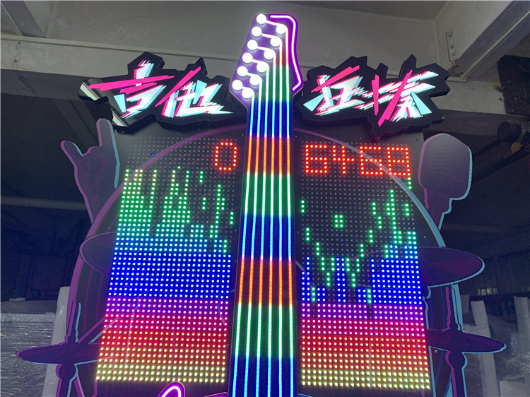 Guitar Hit Hammer Game Sports Arcade Machine Coin Operated For Amusement Parks