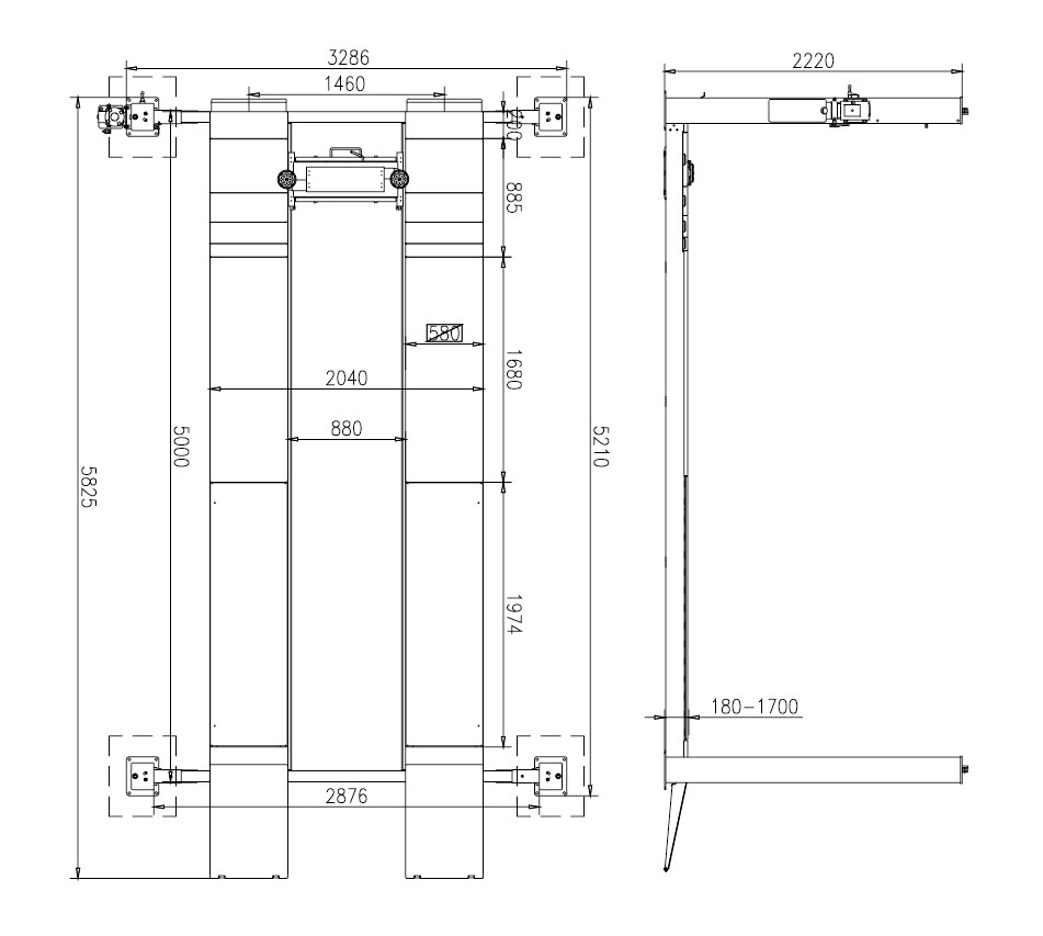 5T 4 Post Alignment Lift Hydraulic Four post car lift